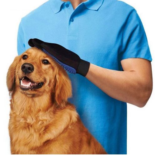 Перчатка для сбора, вычесывания, чистки и удаления шерсти домашних животных True Touch