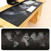Большой игровой коврик на стол с картой мира для компьютерной мыши и клавиатуры