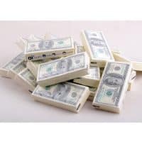 Бумажные салфетки в виде денег
