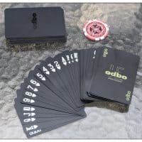 Черные пластиковые игральные карты водонепроницаемые 54 шт.