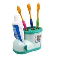 Детский держатель для зубных щеток и зубной пасты с дозатором