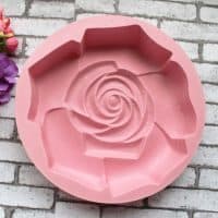 Круглая силиконовая форма для выпечки в духовке тортов, пирогов, хлеба в форме розы