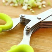 Кухонные ножницы с 5 лезвиями для быстрой нарезки и измельчения зелени
