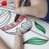 Набор для творчества подушка раскраска с маркерами для детей