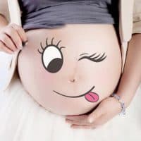 Наклейки на живот для фотосессии беременных