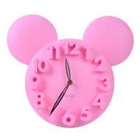 Настенные 3d (3д) часы с микки-маусом (mickey mouse), бабочками, цветами