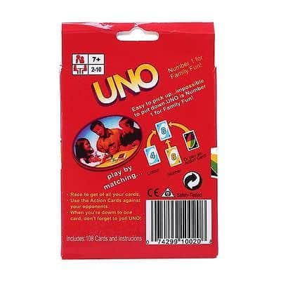 Настольная карточная игра Uno (Уно) сувенирная