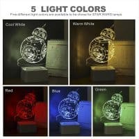 Настольная лампа 3D объемный светодиодный светильник-ночник Star Wars (Звездные войны)