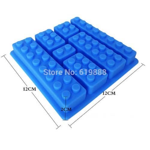 Прямоугольная силиконовая форма кубики Лего для желе, выпечки, шоколада, льда