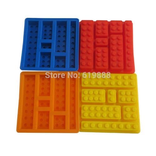 Прямоугольная силиконовая форма кубики Лего для желе, выпечки, шоколада, льда