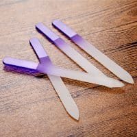 Стеклянные пилочки для ногтей в пластмассовом чехле в наборе