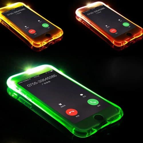 Светящийся при звонке чехол для телефонов iPhone 5 и 6 и Samsung Galaxy