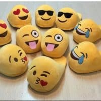 Теплые домашние тапочки в виде смайлов Emoji (Эмодзи)