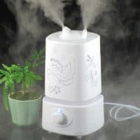 Ультразвуковой домашний увлажнитель воздуха для квартиры с ароматизацией и ночником