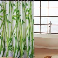 Занавеска шторка для ванной комнаты из полиэстера 180х180 см – бамбуковый лес