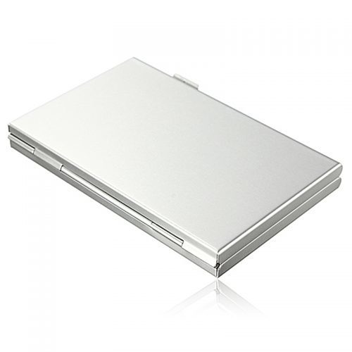 Алюминиевый футляр чехол для хранения SD карт памяти