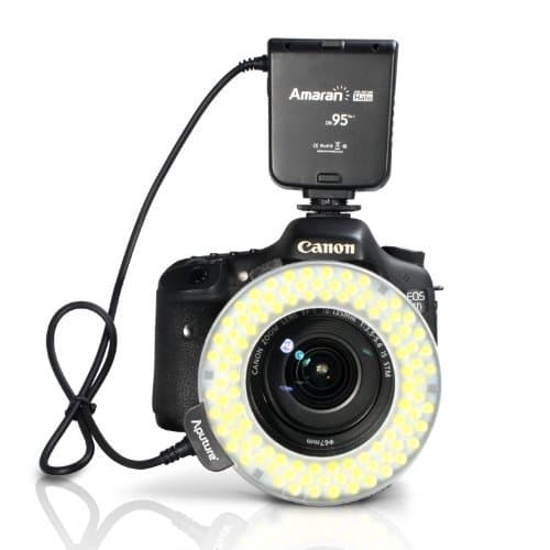 Aputure Amaran Halo AHL HC-100 светодиодная кольцевая вспышка для макросъемки для фотоаппарата Canon