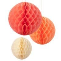 Бумажные шары-соты-помпоны для декора, украшения зала