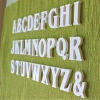 Деревянные английские объемные буквы и цифры для декора