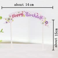 Деревянный топпер на торт С Днем Рождения (Happy Birthday), на свадьбу
