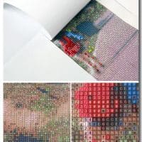 Дешевая алмазная вышивка (мозаика) картина пейзаж Дом мечты цветы в наборе