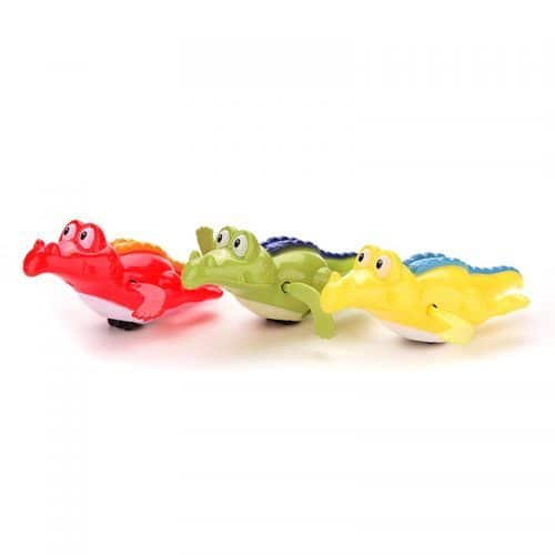 Детская заводная игрушка для купания в ванной и бассейне Плавающий Крокодил