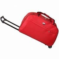 Дорожная сумка-чемодан с выдвижной ручкой на колесиках