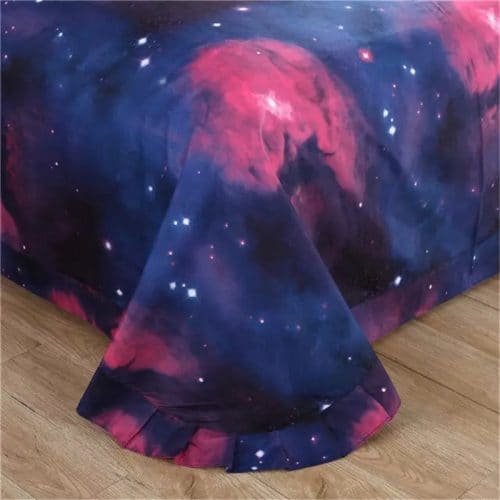 Комплект постельного белья с 3D рисунком космос, галактика, вселенная 1.5/2 спальный
