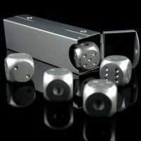 Металлические игральные кубики кости для покера 5 шт.