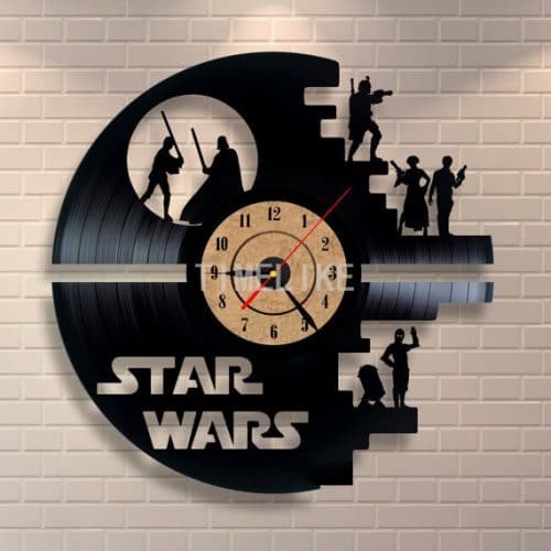 Настенные 3D часы Звездные Войны (Star Wars) кварцевые на батарейках