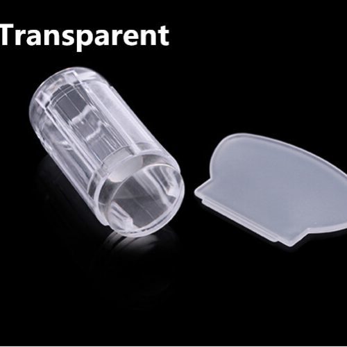 Прозрачный силиконовый штамп и скрапер для стемпинга ногтей