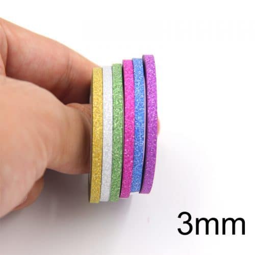 Самоклеющиеся липкие блестящие скотч ленты для дизайна ногтей, маникюра