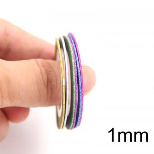 Самоклеющиеся липкие блестящие скотч ленты для дизайна ногтей, маникюра