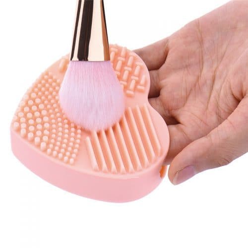 Щетка для мытья, очистки косметических кистей для макияжа