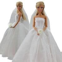 Свадебное платье для куклы барби