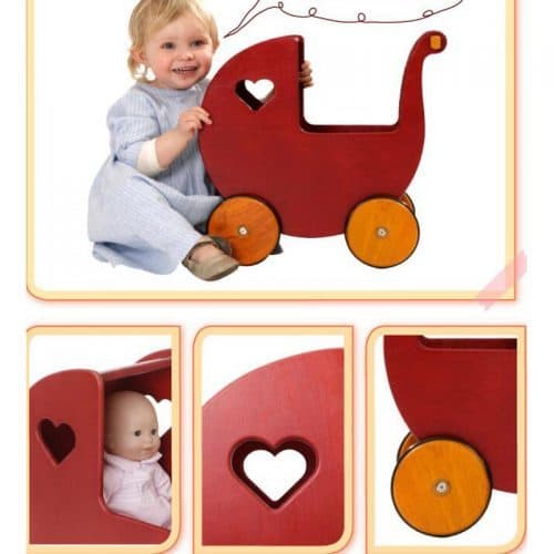 Детские ходунки каталка, деревянная коляска для кукол Moover