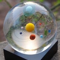 Хрустальный шар с планетами “Солнечная система”