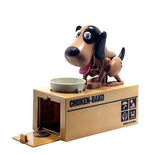 Интерактивная копилка Голодный пёс (собака, поедающая монеты)