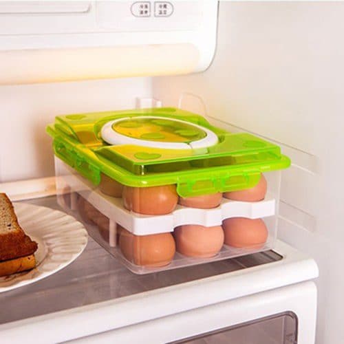 Пластиковый контейнер для хранения куриных яиц в холодильнике