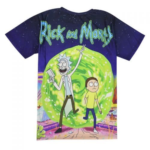 3D футболка из спандекса и полиэстера мужская/женская Рик и Морти (Rick and Morty)