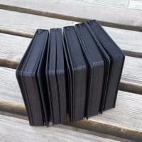 Черный скетчбук блокнот с черными страницами A5/А6