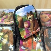 Детский школьный рюкзак Маша и медведь