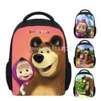 Детский школьный рюкзак Маша и медведь