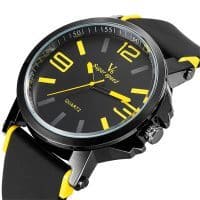Мужские наручные кварцевые часы с силиконовым ремешком V6 Super Speed