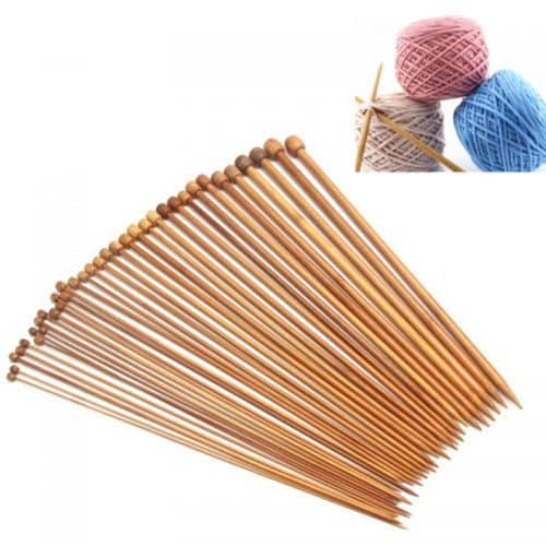 Набор бамбуковых спиц 2.0 мм – 10.0 мм для вязания 36 шт.