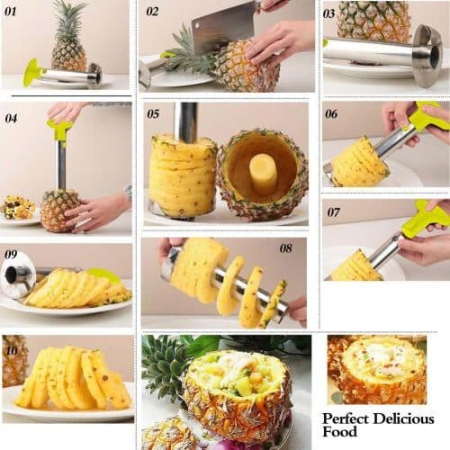 Нож для красивой нарезки ананасов