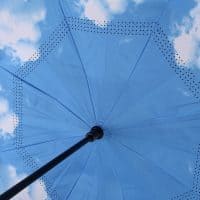 Обратный перевернутый ветрозащитный зонт