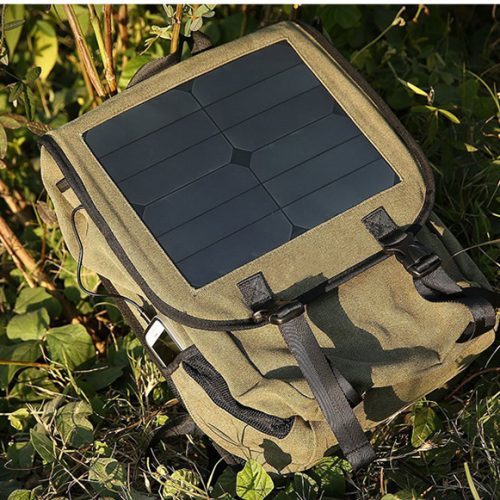 Рюкзак походный с солнечной батареей и USB зарядкой