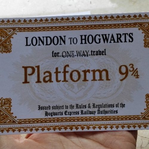 Билеты на Хогвартс экспресс из Гарри Поттера