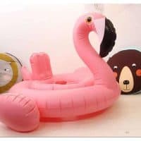 Детский надувной плавательный круг в виде фламинго и лебедя